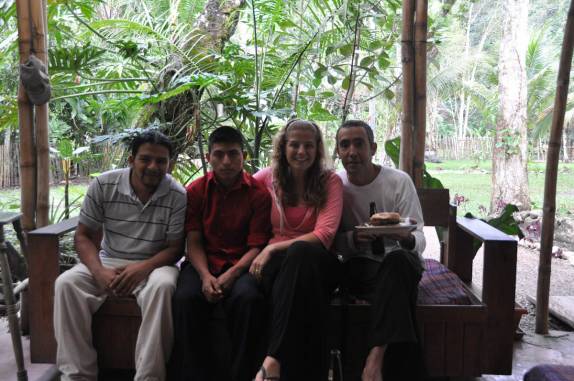 Parada para lanche na simpática pousada El Zapote, próxima à Semuc Champey, na Guatemala